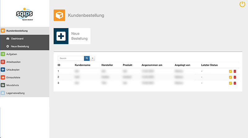 sqips - dynamic backend Screenshot 2