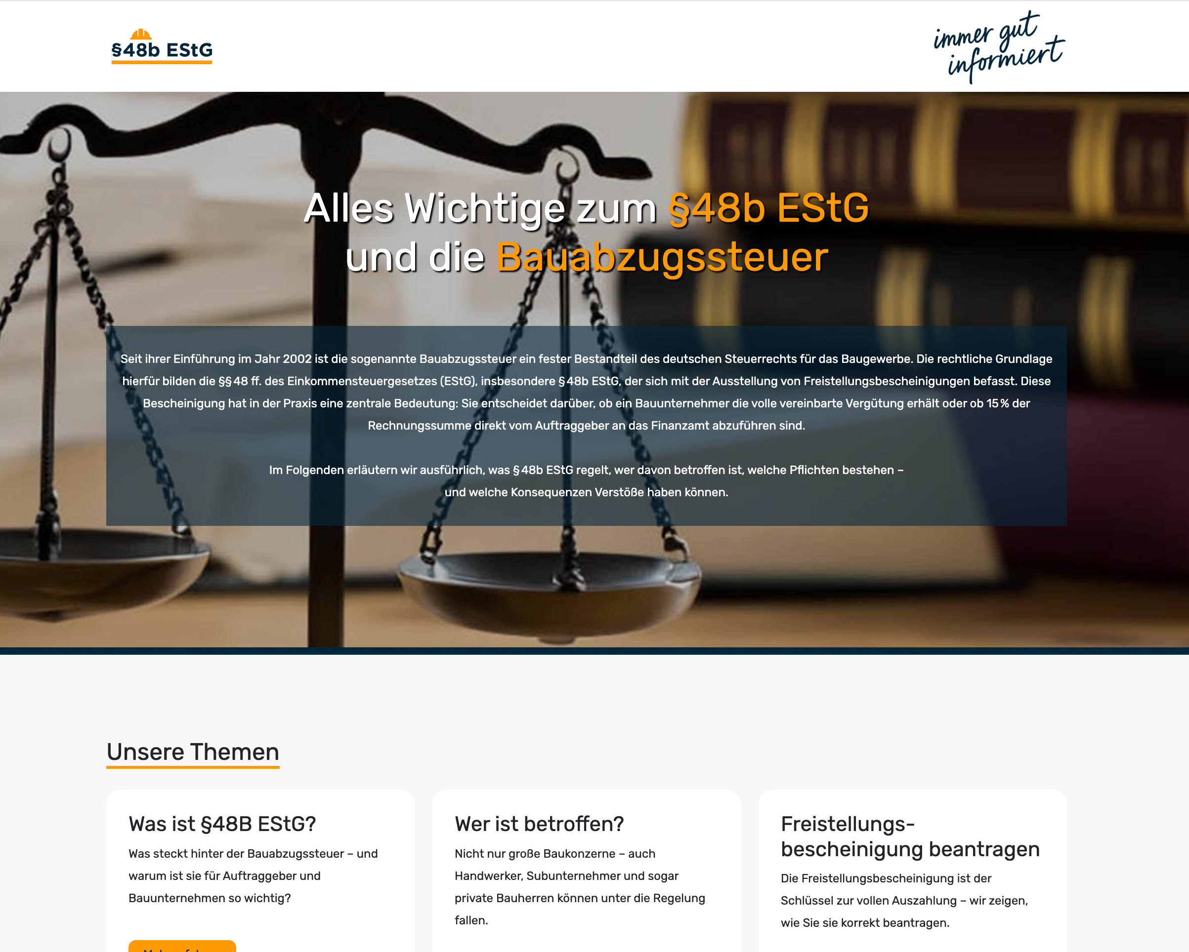 Günstige Webseiten Beispiel